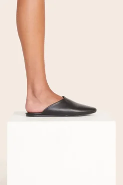 STAUD ABBY SLIPPER   BLACK Clearance