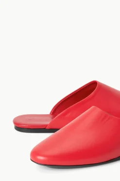 STAUD ABBY SLIPPER RED ROSE REDROSE