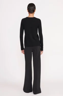 STAUD ADAN CARDIGAN   BLACK Outlet