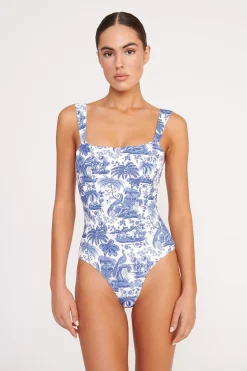 STAUD ADELAIDE ONE PIECE  BLUE TOILE BLUETOILE New