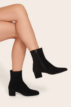 STAUD AIMEE SHORT BOOT  BLACK SUEDE BLACKSUEDE Hot
