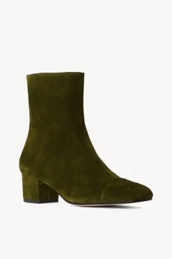 STAUD AIMEE SHORT BOOT  OLIVE SUEDE OLIVESUEDE Online