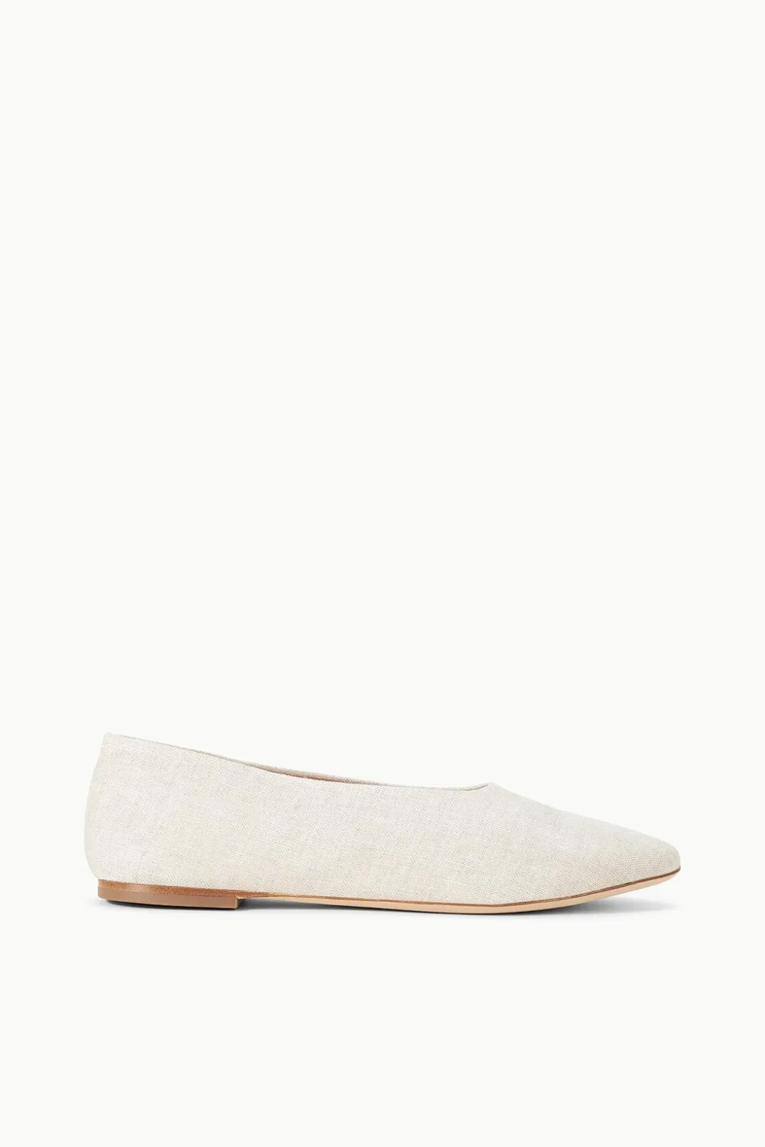 STAUD ALBA BALLET FLAT NATURAL Sale