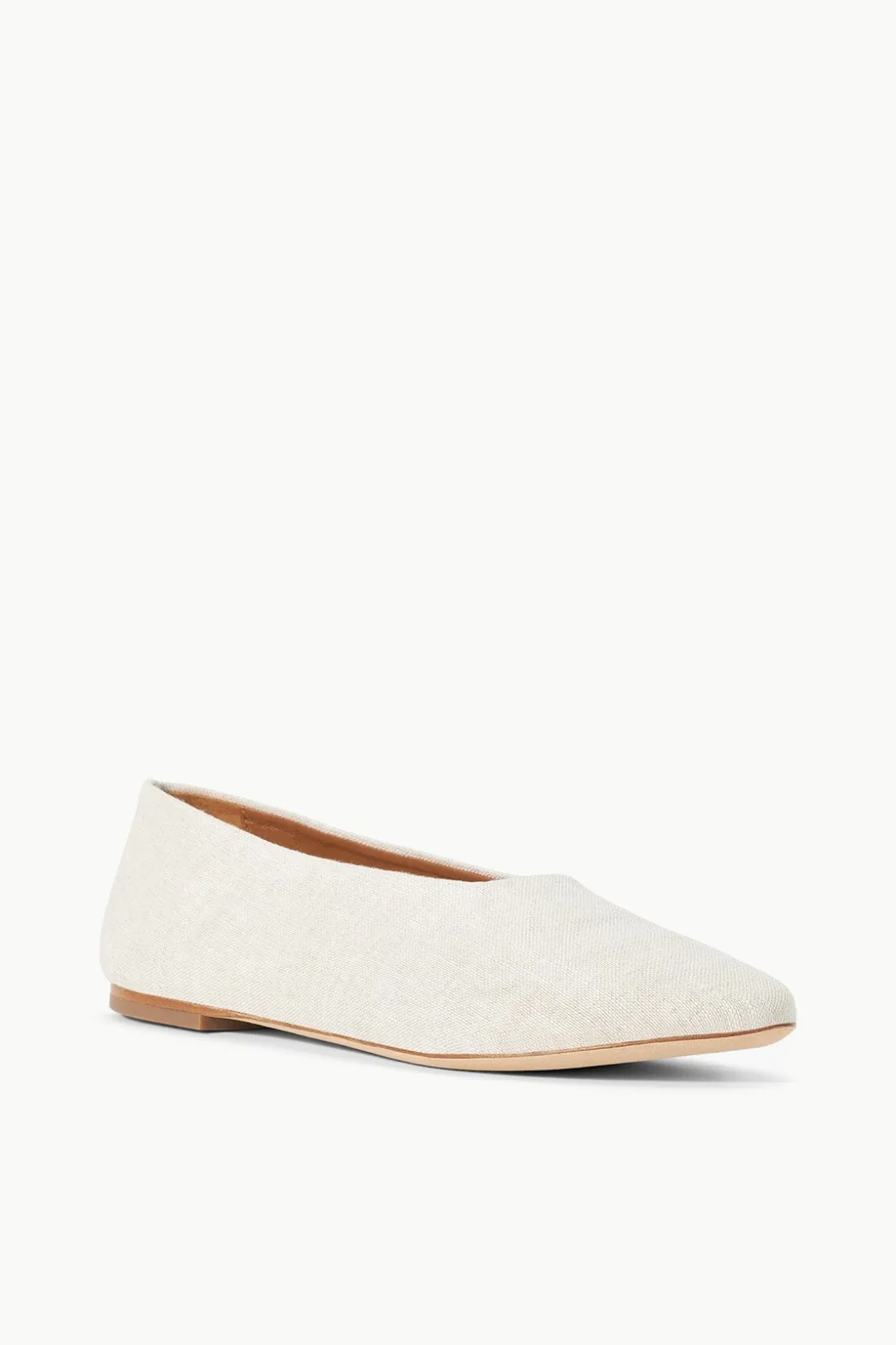 STAUD ALBA BALLET FLAT NATURAL Sale
