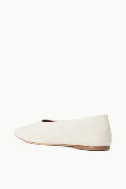 STAUD ALBA BALLET FLAT NATURAL Sale
