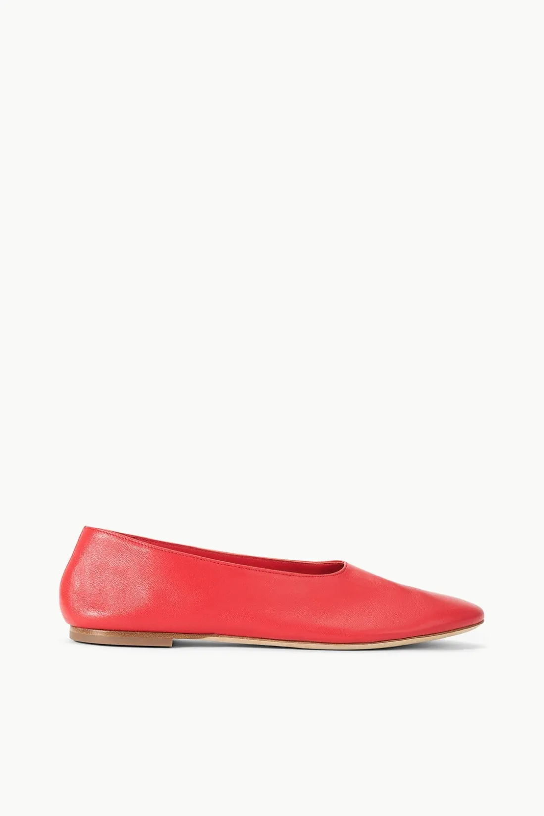 STAUD ALBA BALLET FLAT RED ROSE REDROSE Online