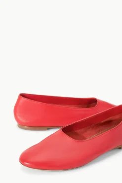 STAUD ALBA BALLET FLAT RED ROSE REDROSE Online
