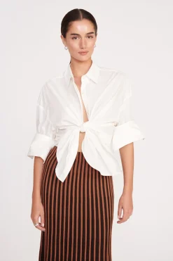 STAUD ALEIDA SKIRT  TAN BLACK TANBLACK Discount