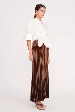 STAUD ALEIDA SKIRT  TAN BLACK TANBLACK Discount