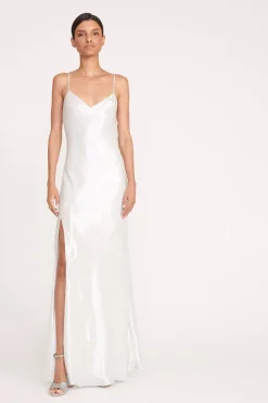 STAUD ALEXA DRESS SILVER Online