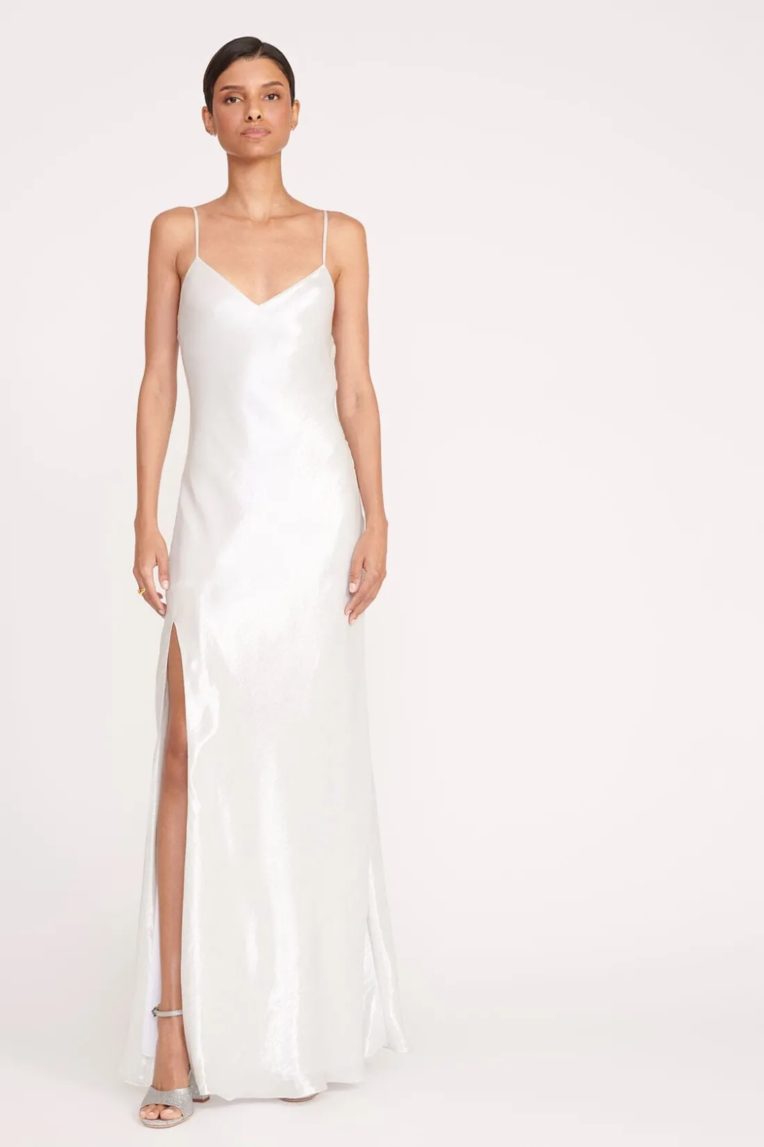 STAUD ALEXA DRESS SILVER Online
