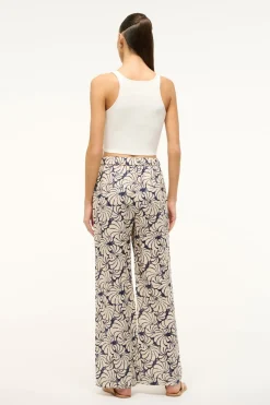 STAUD ALIZE PANT  NAVY SCALLOP BLOCK PRINT NAVYSCALLOPBLOCKPRINT Discount