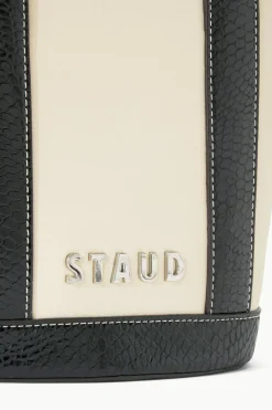 STAUD ALLORA MICRO TOTE  CREAM BLACK Best