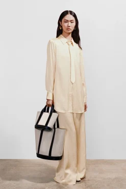 STAUD ALLORA TOTE  CREAM BLACK Clearance