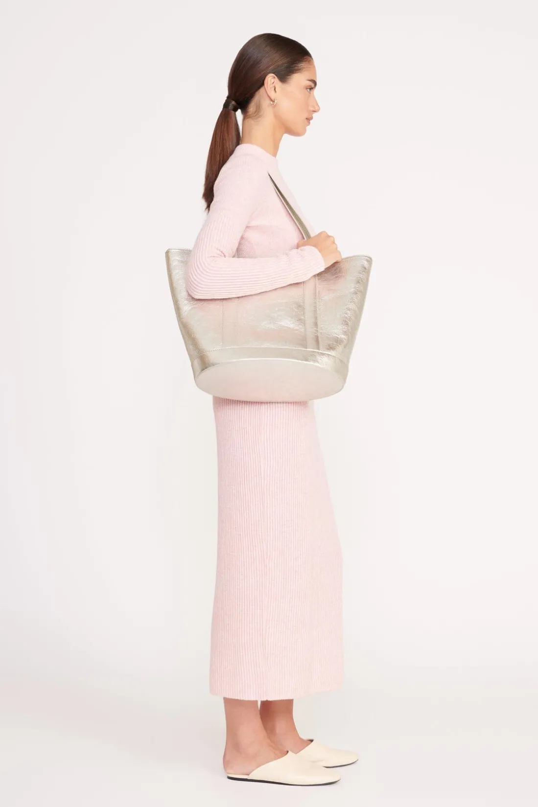 STAUD ALLORA TOTE SILVER Best