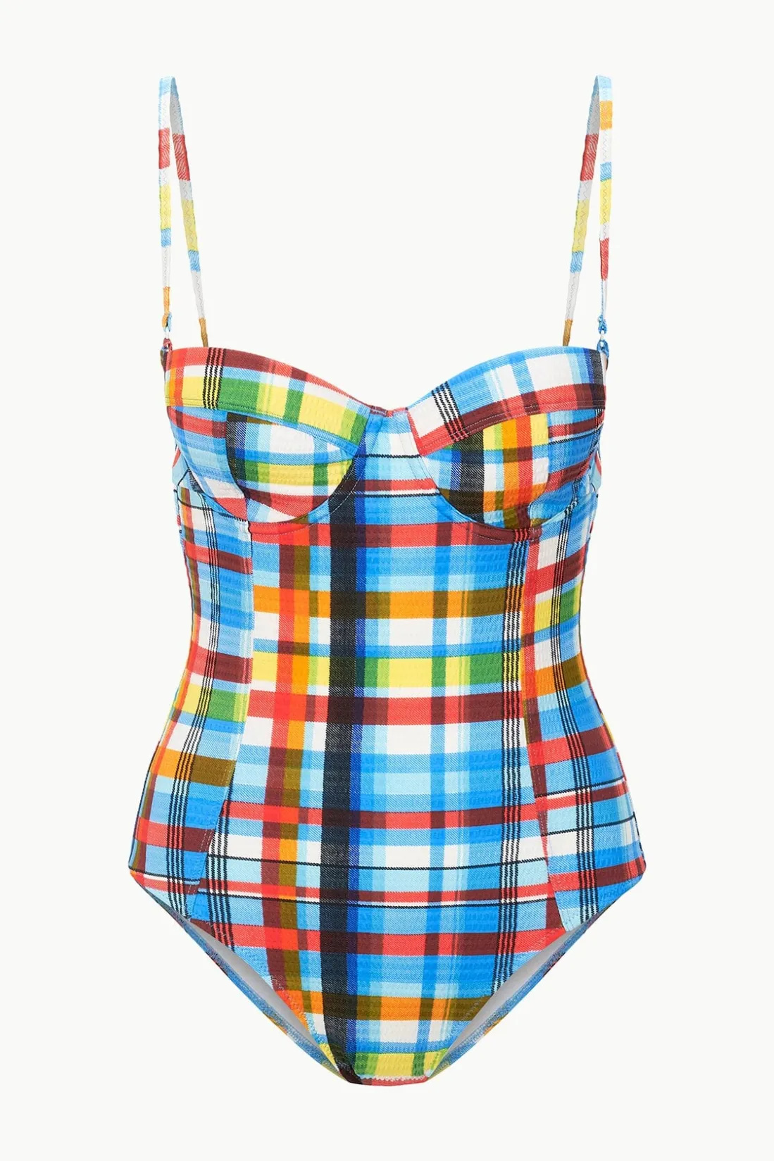 STAUD AMARI ONE PIECE MADRAS PLAID MADRASPLAID Online