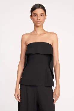 STAUD ANASTASIA TOP   BLACK Outlet