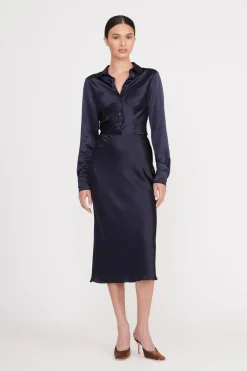 STAUD ANGELA SKIRT   NAVY New