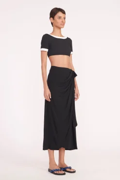 STAUD ANGELICA COVERUP SKIRT   BLACK New