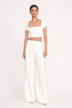 STAUD ANYA TOP   IVORY Best