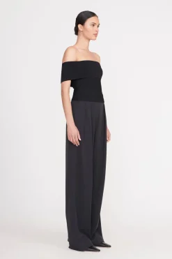 STAUD ARTISTRY TOP   BLACK Sale