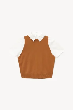STAUD ARYA TOP  TAN WHITE TANWHITE Hot