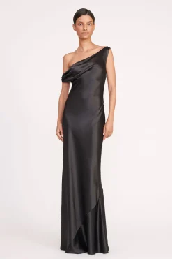 STAUD ASHANTI DRESS   BLACK Clearance