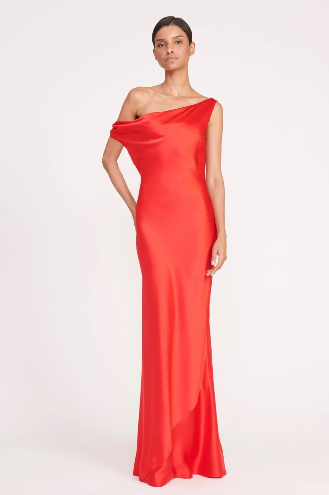 STAUD ASHANTI DRESS RED ROSE REDROSE Hot