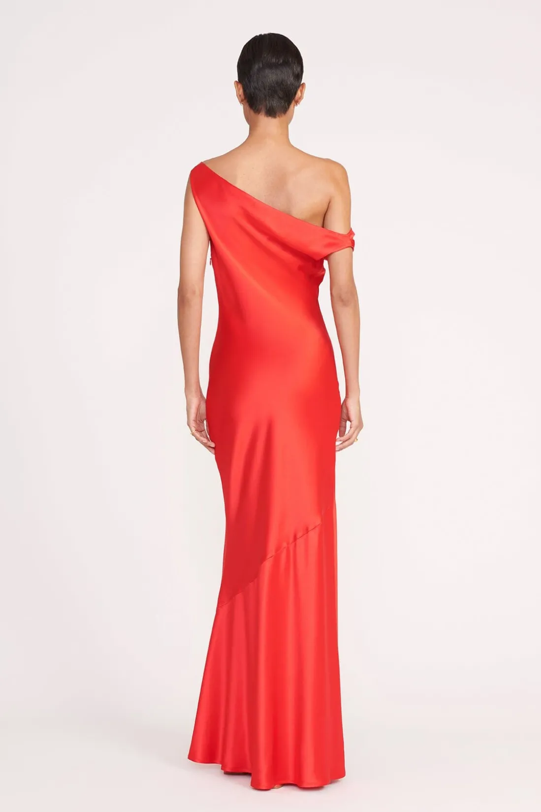 STAUD ASHANTI DRESS RED ROSE REDROSE Hot