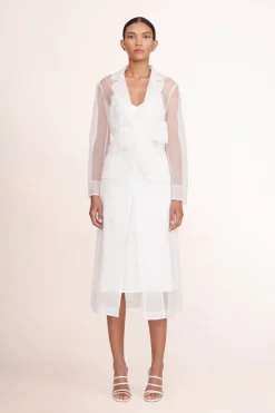 STAUD ASHLEY DRESS   WHITE Sale