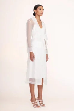 STAUD ASHLEY DRESS   WHITE Sale