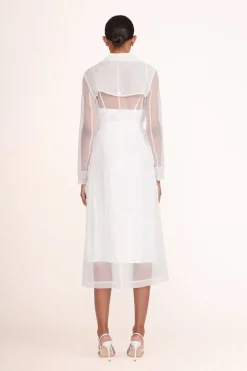 STAUD ASHLEY DRESS   WHITE Sale