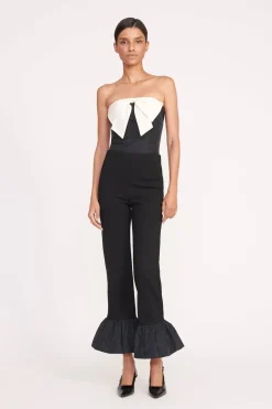 STAUD ATTICUS TOP  BLACK IVORY BLACKIVORY Clearance