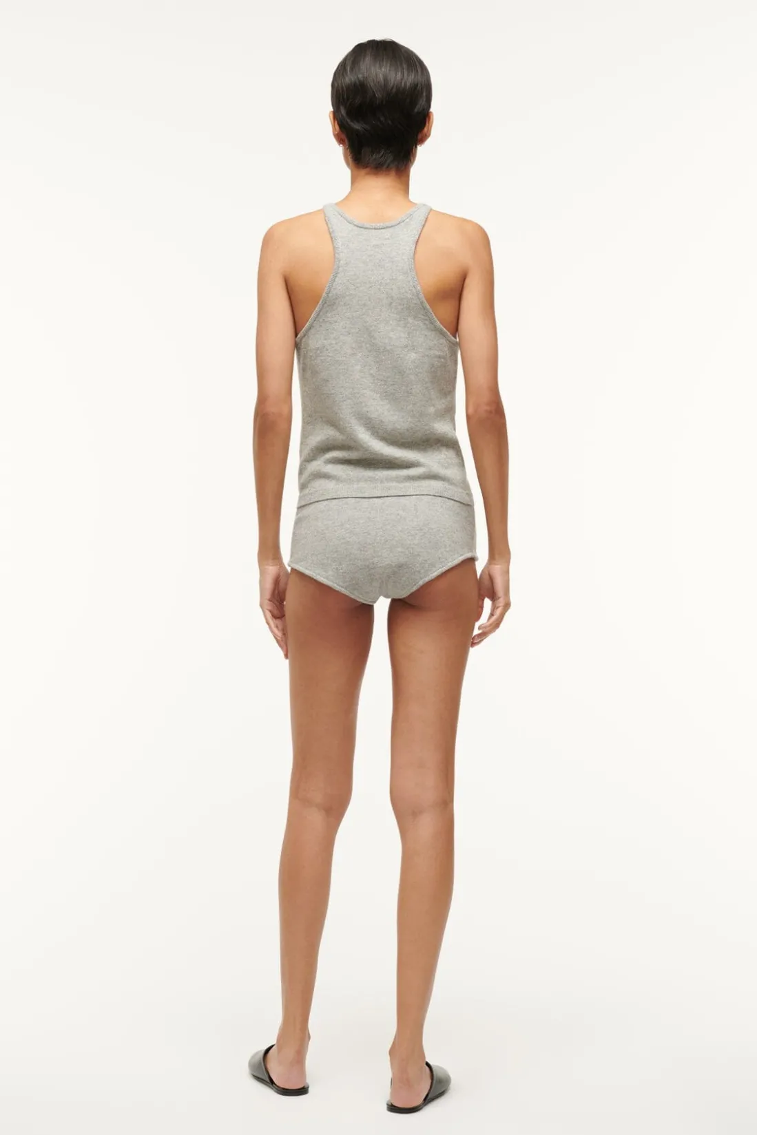 STAUD AYANA TOP HEATHER GREY HEATHERGREY Sale