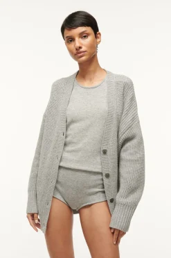 STAUD AYANA TOP HEATHER GREY HEATHERGREY Sale