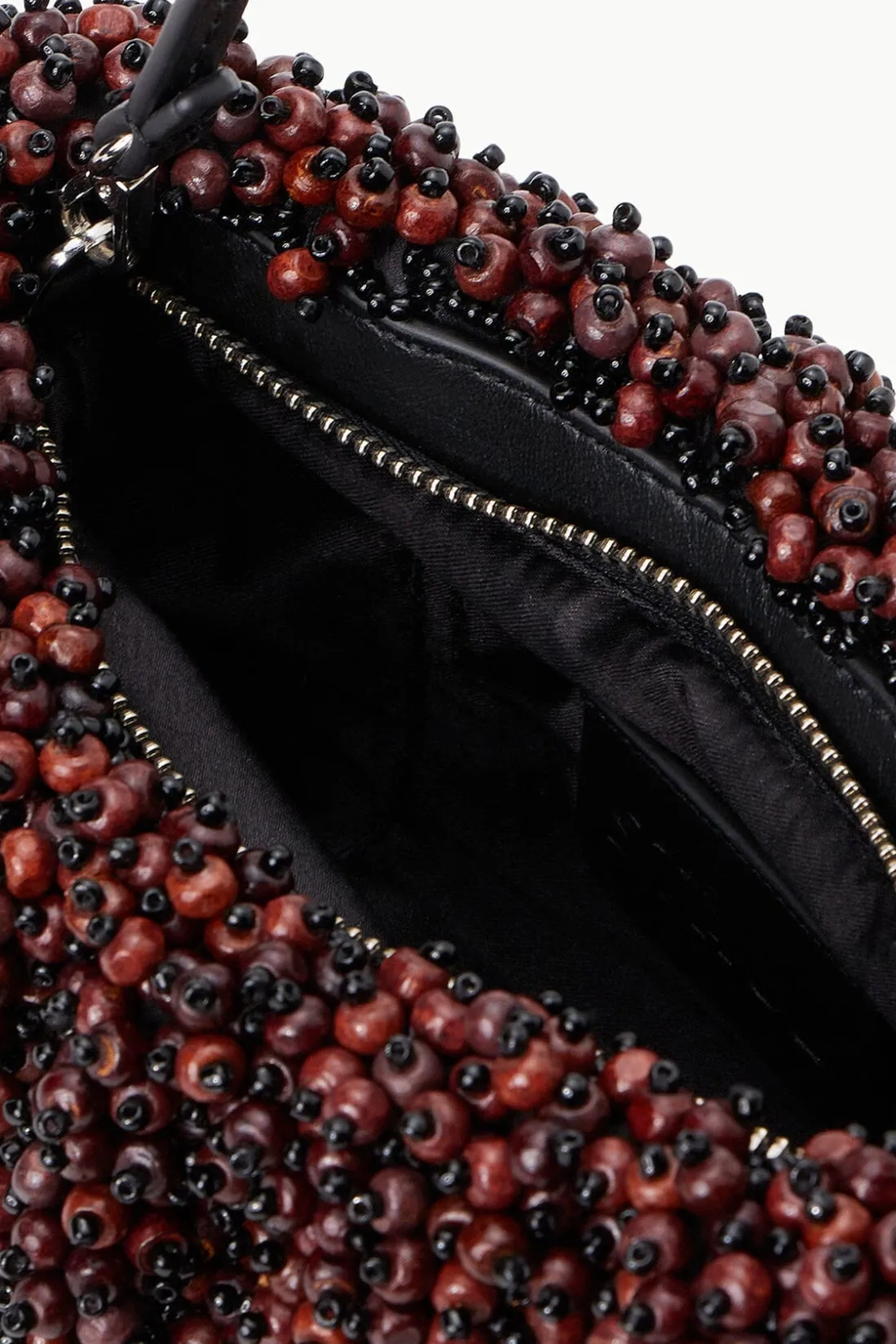 STAUD BEADED BEAN BAG MAHOGANY BLACK MAHOGANY/BLACK Online