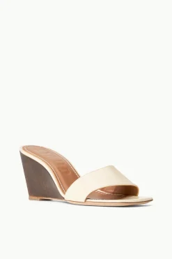 STAUD BILLIE WEDGE  CREAM WOOD CREAMWOOD Sale
