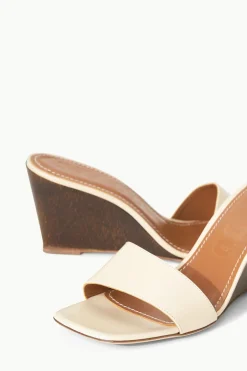 STAUD BILLIE WEDGE  CREAM WOOD CREAMWOOD Sale