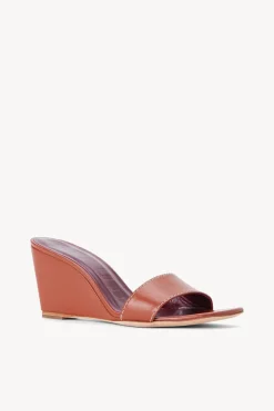 STAUD BILLIE WEDGE   TAN Discount