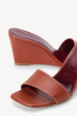 STAUD BILLIE WEDGE   TAN Discount