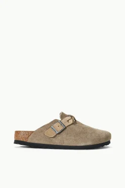 STAUD BIRKENSTOCK BOSTON BRAID CLOG   TAUPE Hot