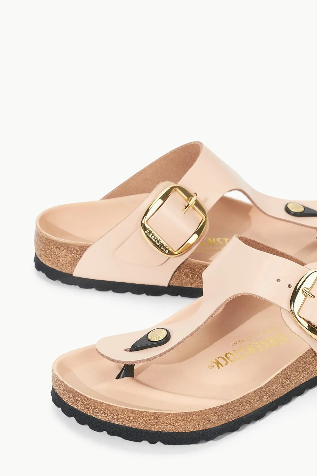 STAUD BIRKENSTOCK GIZEH BIG BUCKLE SANDAL HIGH SHINE NEW BEIGE HIGHSHINENEWBEIGE Clearance