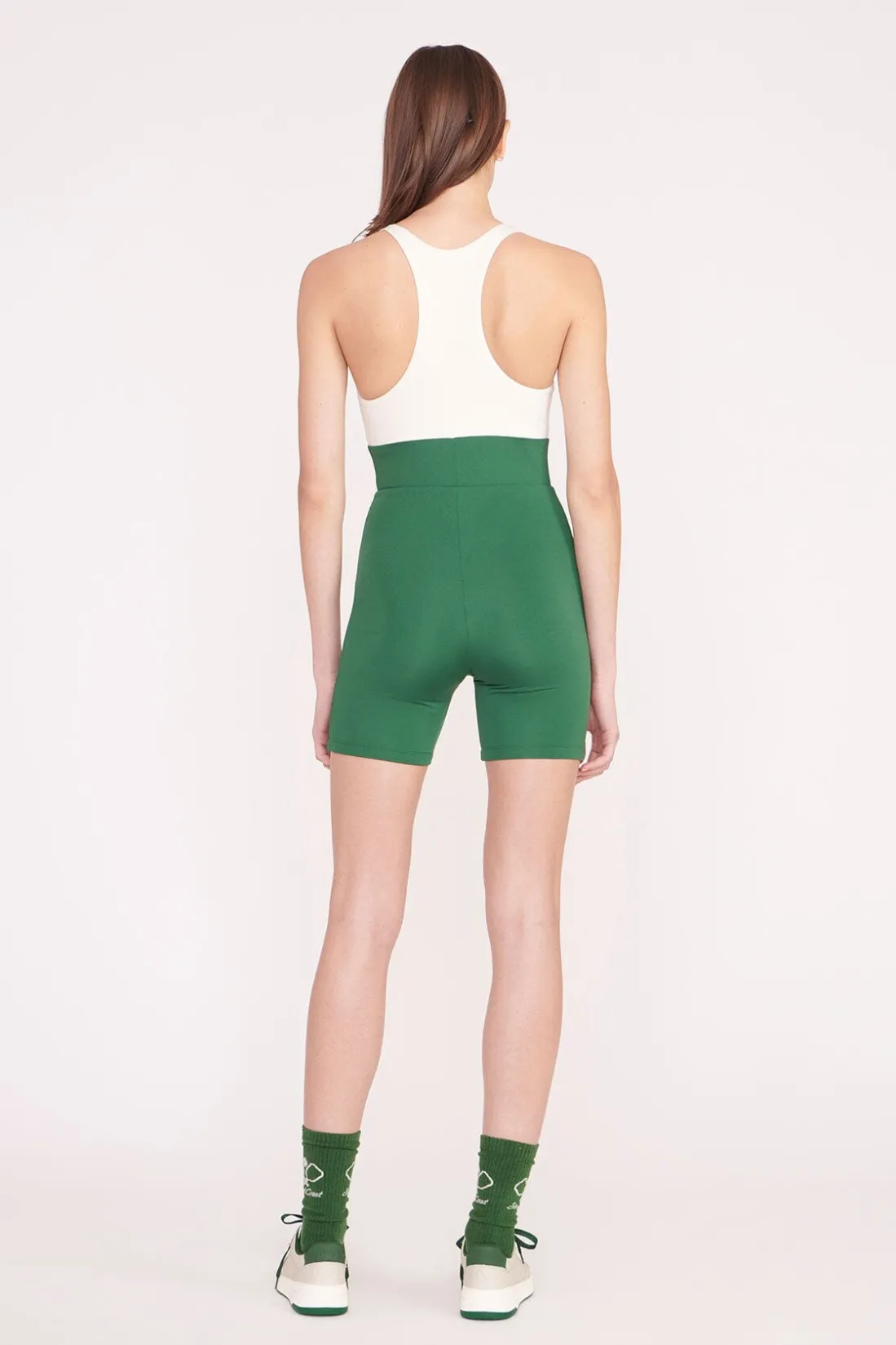 STAUD BOUNCE SHORT UNITARD COURT GREEN IVORY COURTGREENIVORY Sale