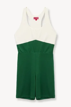 STAUD BOUNCE SHORT UNITARD COURT GREEN IVORY COURTGREENIVORY Sale