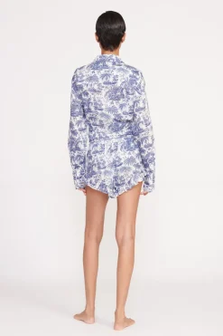 STAUD BOYANA SHORT BLUE TOILE BLUETOILE Online