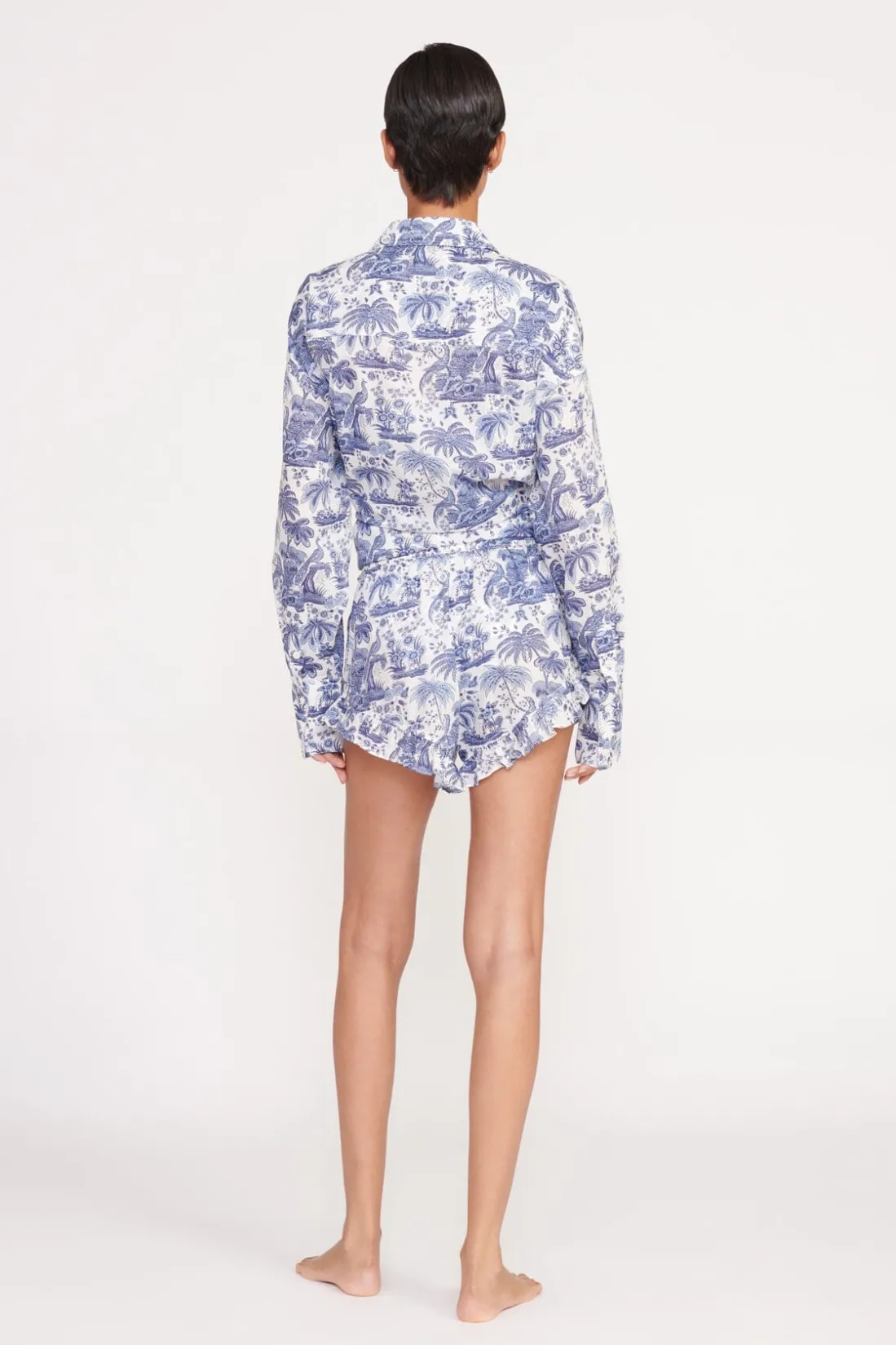 STAUD BOYANA SHORT BLUE TOILE BLUETOILE Online