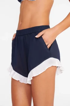 STAUD BOYANA SHORT  NAVY WHITE NAVYWHITE Hot