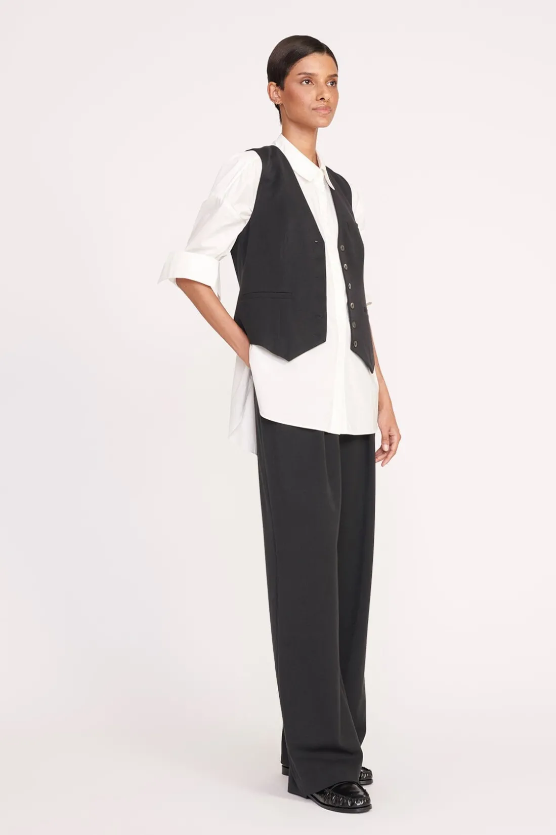 STAUD BRETT VEST BLACK