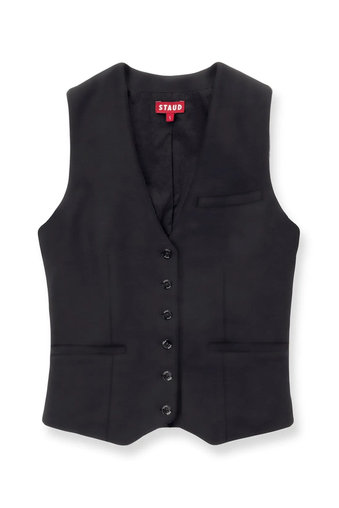 STAUD BRETT VEST BLACK