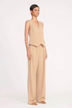 STAUD BRETT VEST CAMEL Outlet